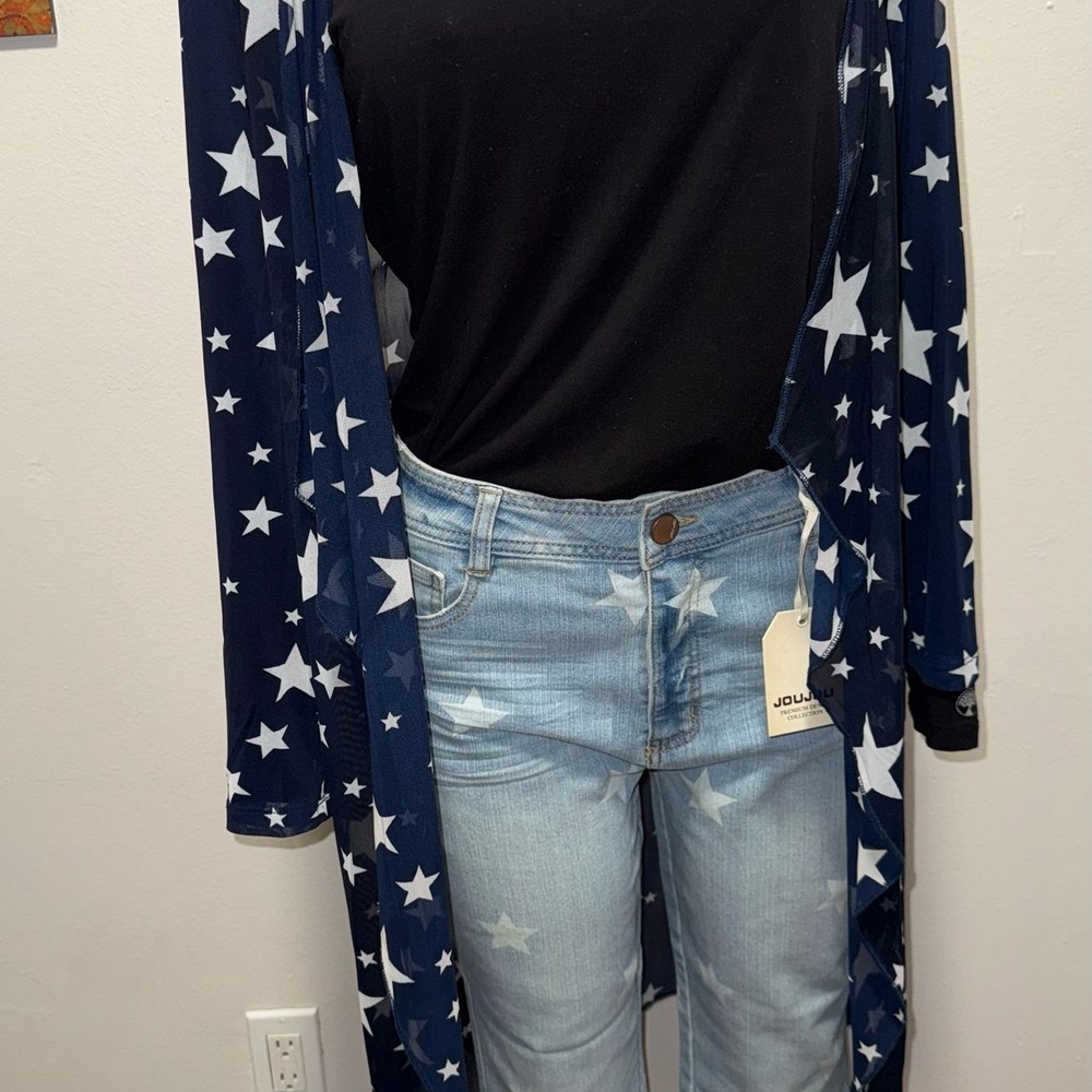 NWT JOUJOU Star Patterned jean size 13/14 - Picture 2 of 8